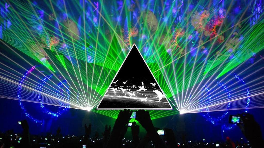 Promotional image for Pink Floyd Laser Spectacular