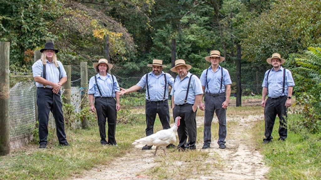Promotional image for The Amish Outlaws