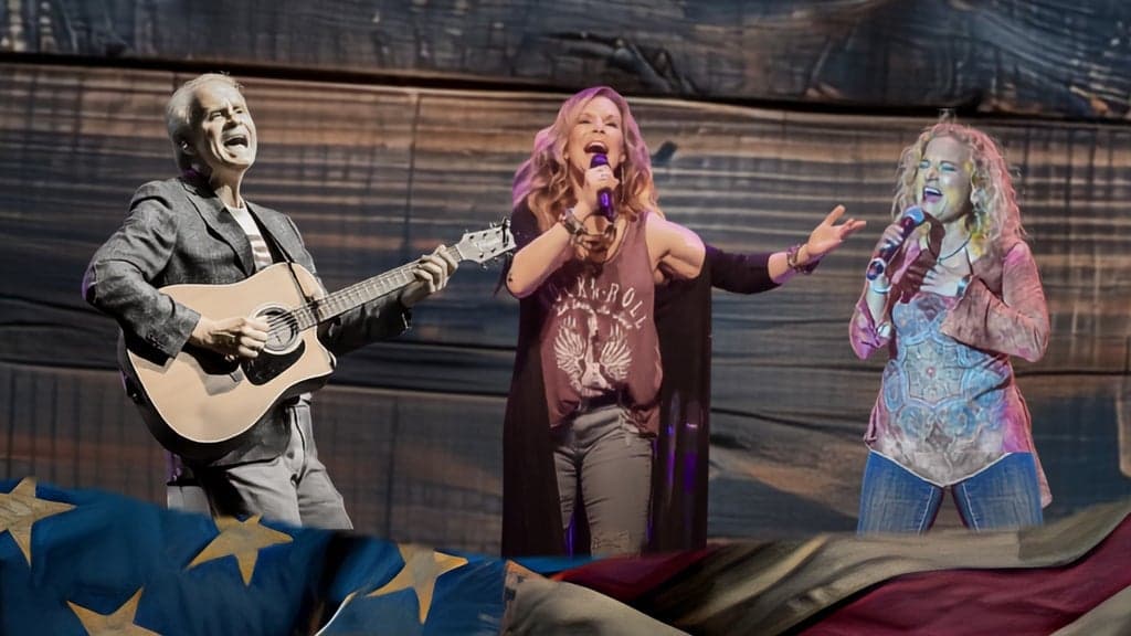 Promotional image for A Tribute to Taylor, Simon & King: 3 American Troubadours