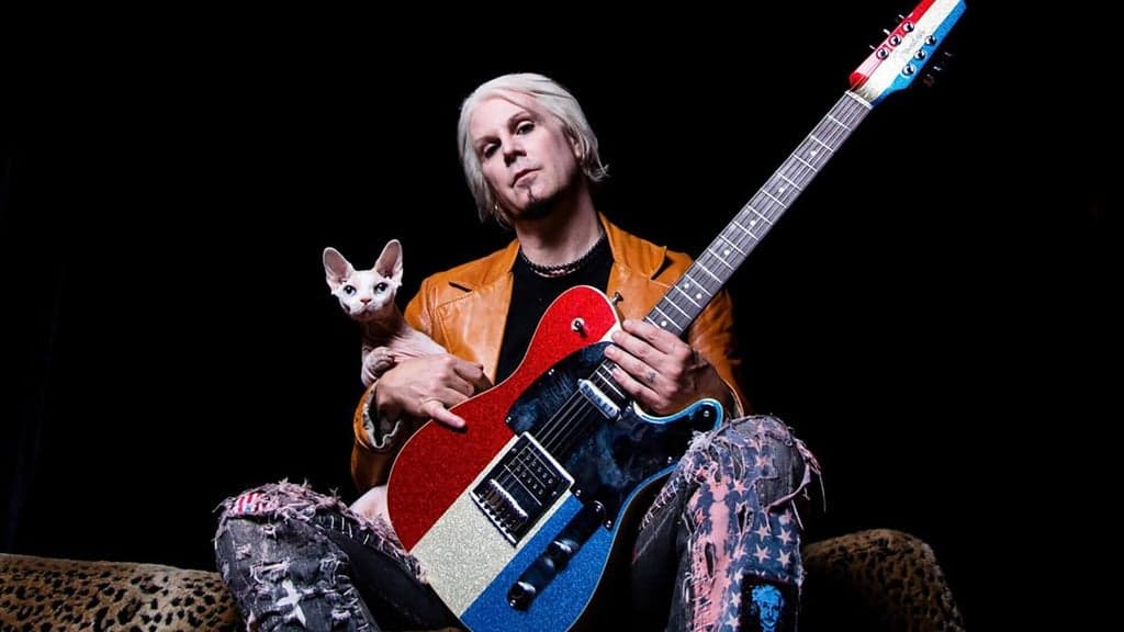 Promotional image for John 5 + Paul Gilbert