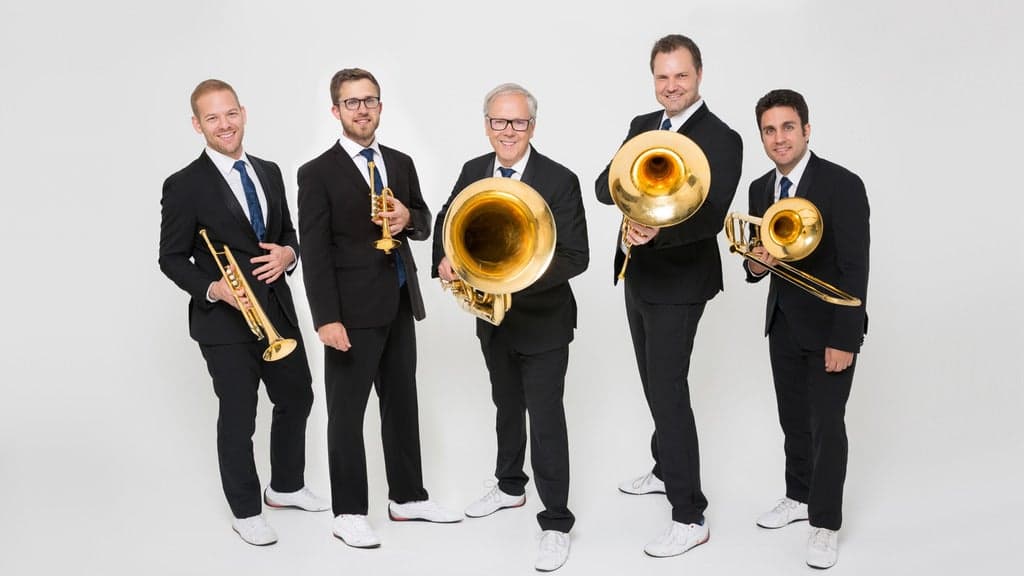 Promotional image for Christmas with Canadian Brass