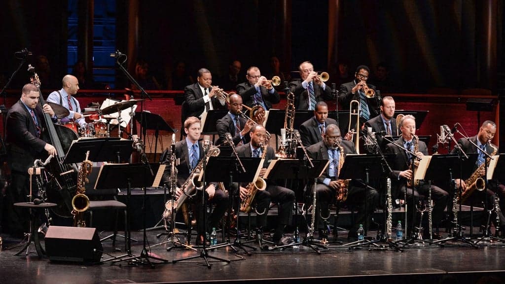 Promotional image for Jazz at Lincoln Center Orchestra with Wynton Marsalis
