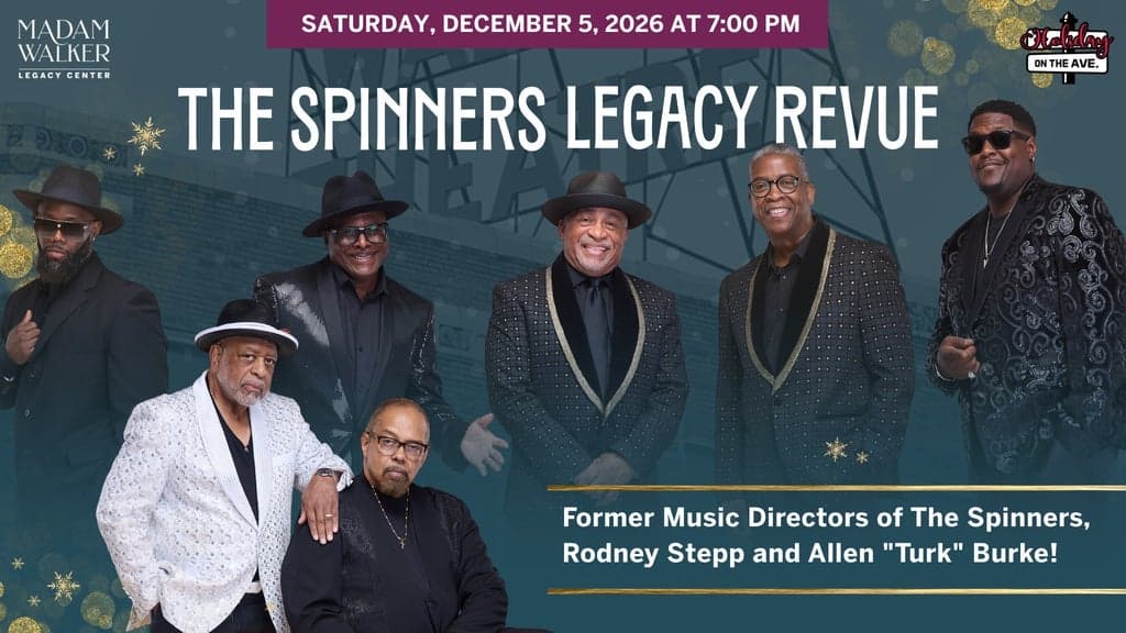 Promotional image for Holiday on the Ave.: Feat. The Spinners Legacy Revue