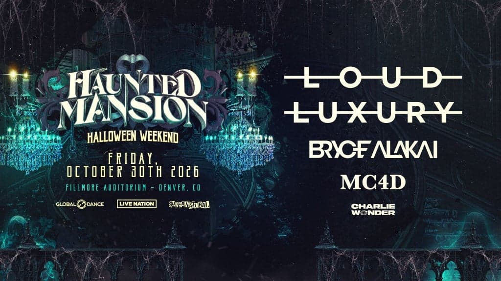 Promotional image for Haunted Mansion feat. LOUD LUXURY, BRYCE ALAKAI, MC4D + more!
