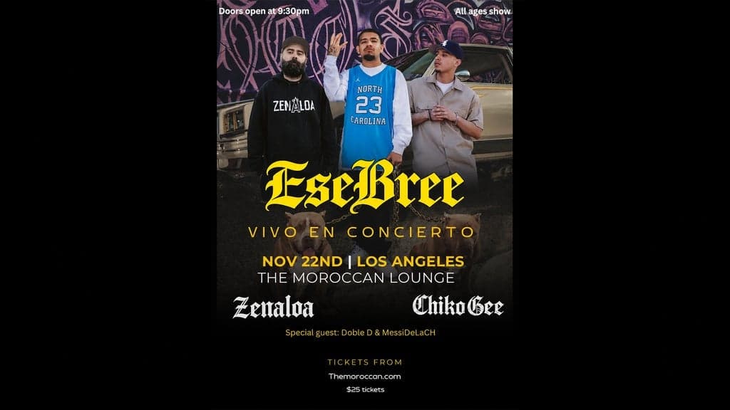 Promotional image for Esebree w/ Zenaloa & Chiko Gee