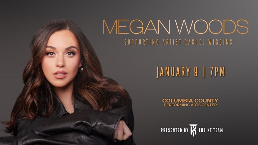 Promotional image for Megan Woods with Special Guest Rachel Wiggins