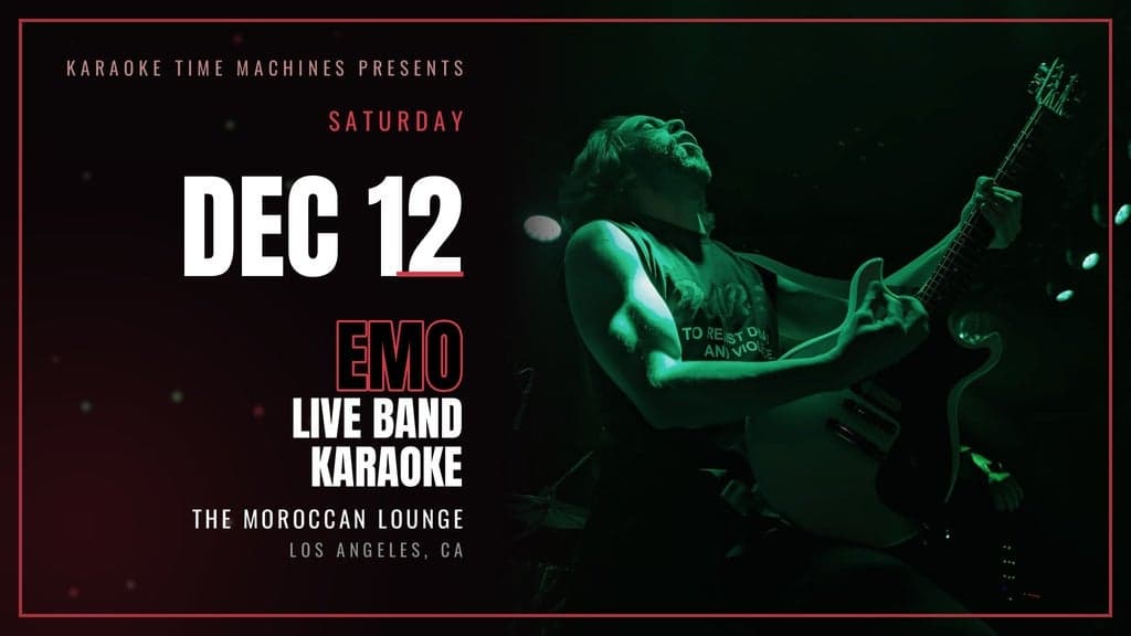 Promotional image for Karaoke Time Machines Presents: Emo Karaoke