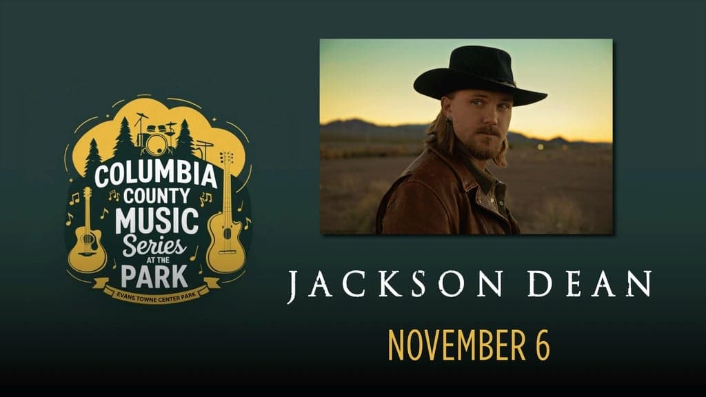 Promotional image for Jackson Dean at Evans Towne Center Park
