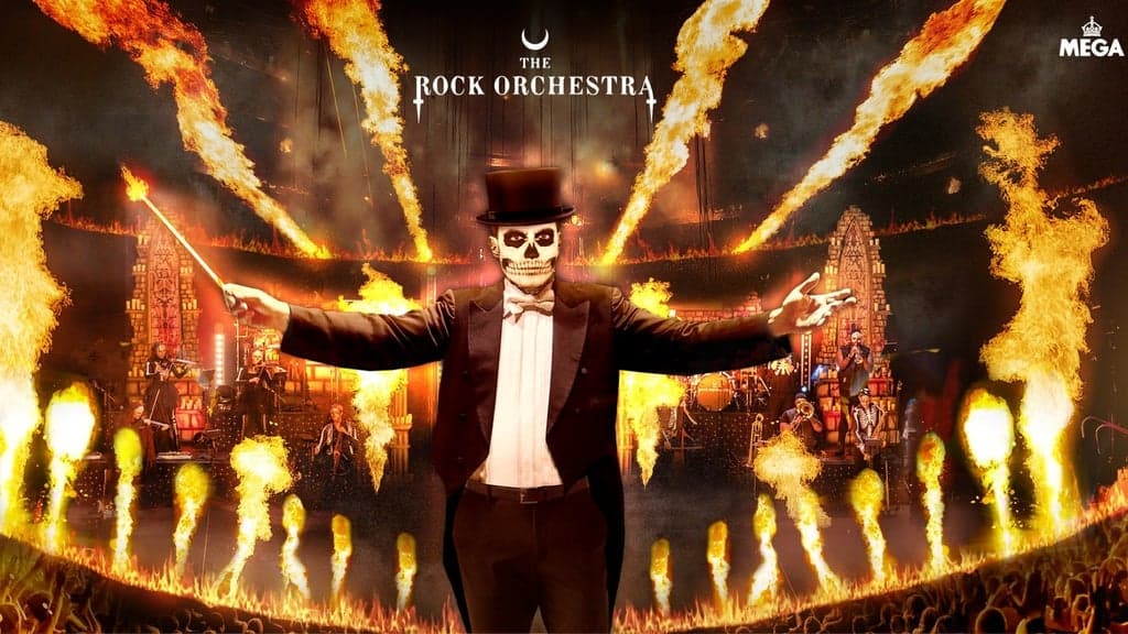 Promotional image for The Rock Orchestra: Arena of Fire