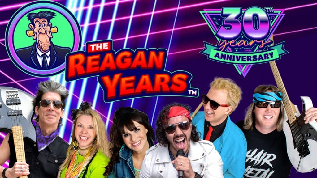 Promotional image for The Reagan Years