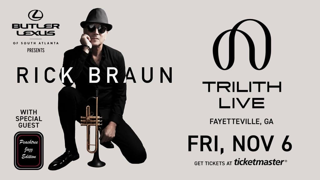 Promotional image for Rick Braun with special guest Peachtree Jazz Edition