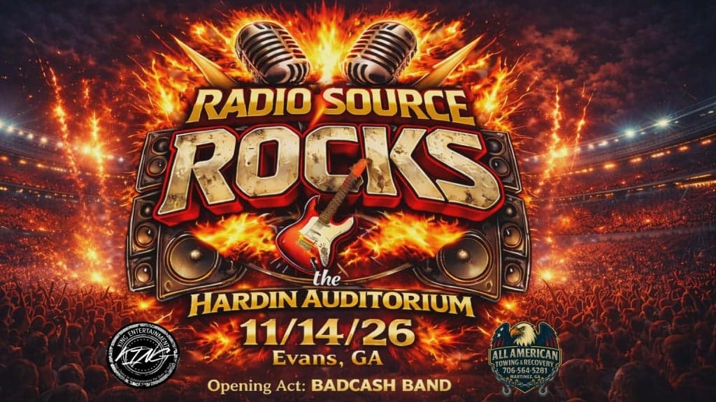 Promotional image for RADIO SOURCE Rocks the Hardin Auditorium