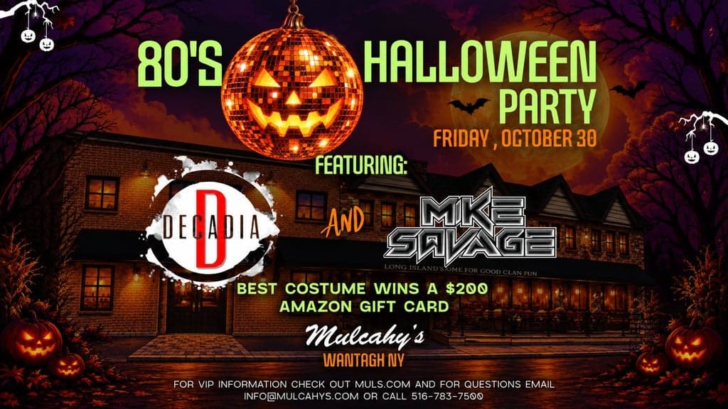 Promotional image for 80's Halloween Party