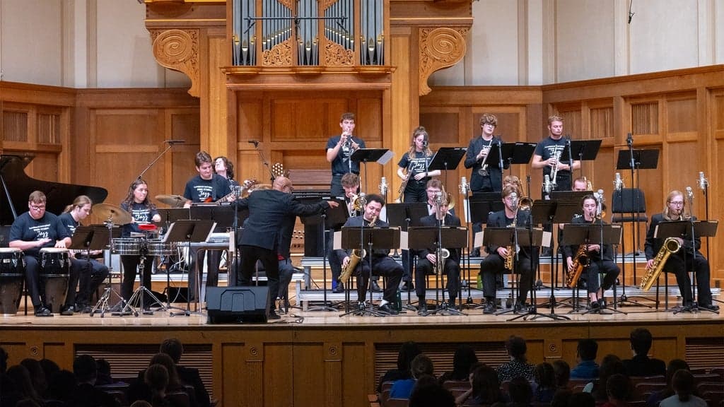 Promotional image for Lawrence University Jazz Ensemble