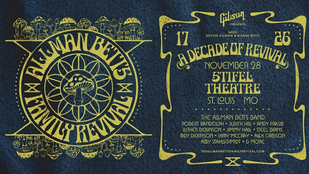 Promotional image for Allman Betts Family Revival: A DECADE OF REVIVAL