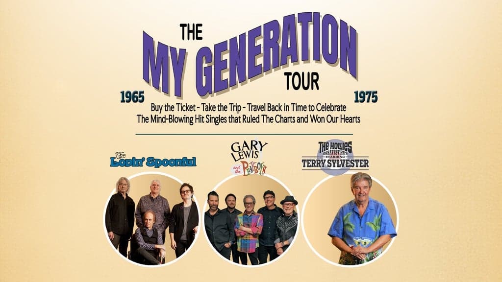 Promotional image for The My Generation Tour