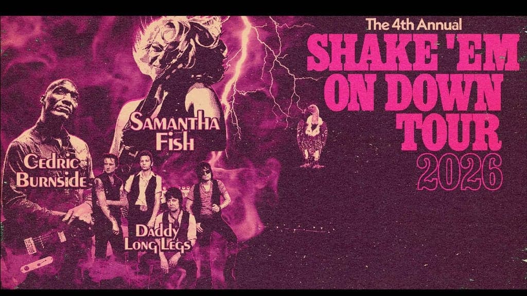 Promotional image for Samantha Fish, Cedric Burnside, & Daddy Long Legs