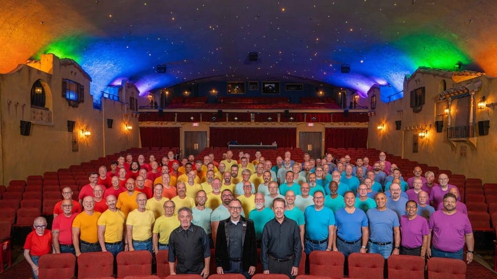 Promotional image for Palm Springs Gay Men's Chorus Jingle Jangle Jazz Hands