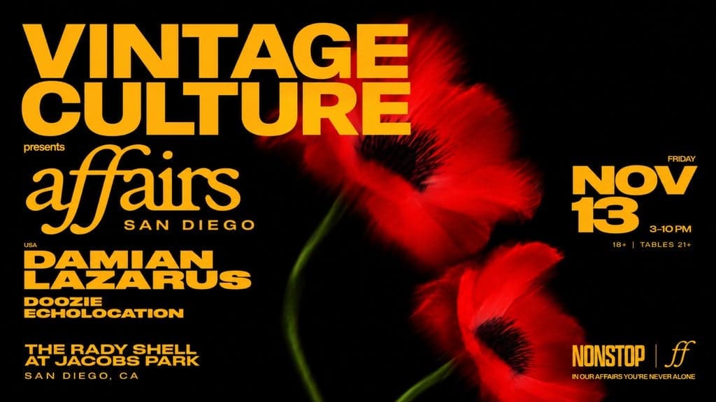 Promotional image for Nonstop Presents: Vintage Culture "affairs"