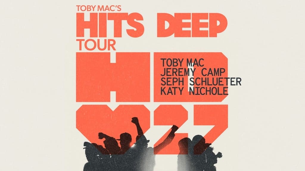 Promotional image for TOBYMAC with Jeremy Camp, Seph Schlueter, Katy Nichole: Hits Deep Tour