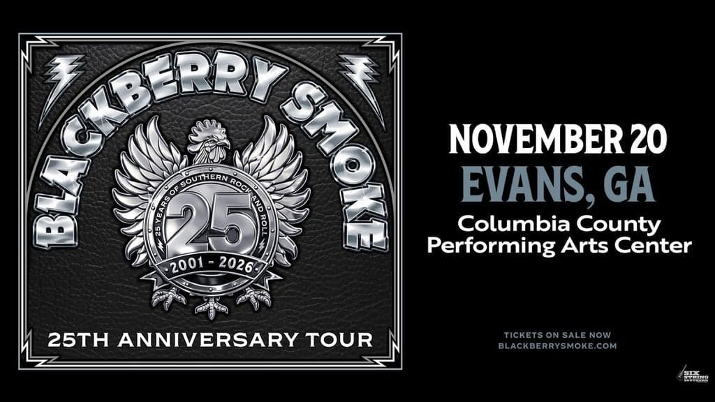 Promotional image for Blackberry Smoke: 25th Anniversary Tour 2026