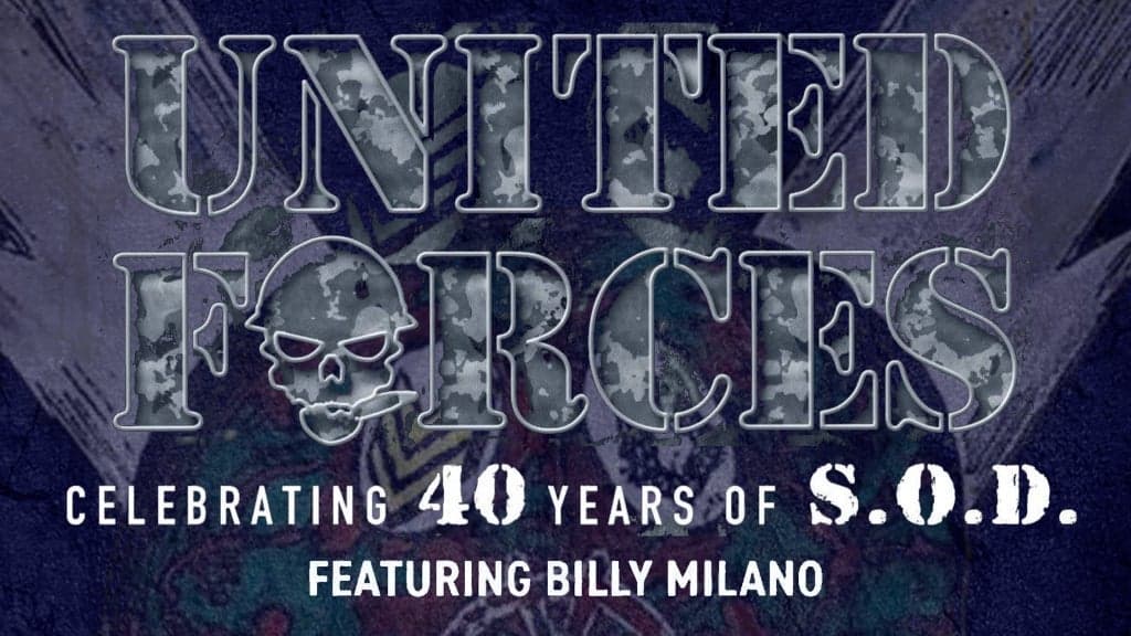 Promotional image for United Forces featuring Billy Milano