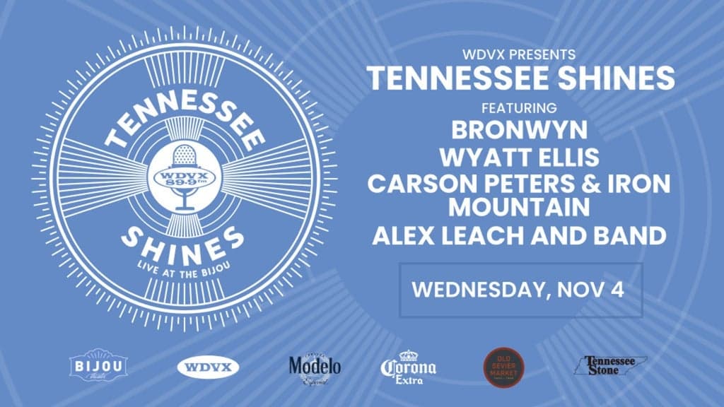 Promotional image for WDVX Presents Tennessee Shines & Station Birthday Bash