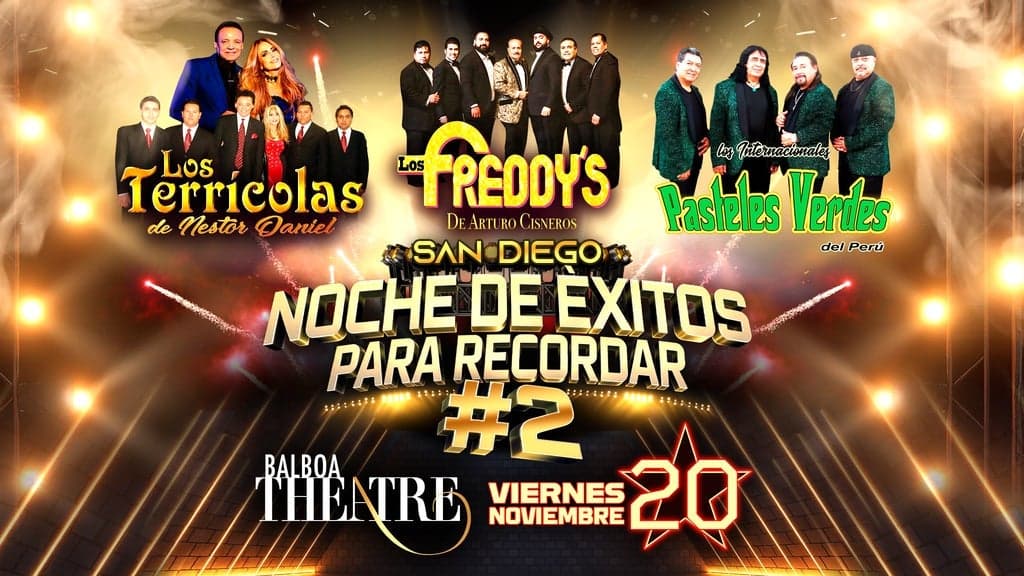 Promotional image for Los Terricolas, Los Freddys Y Pasteles Verdes