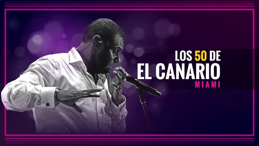Promotional image for LOS 50 DE EL CANARIO Miami