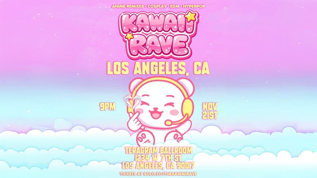 Promotional image for Kawaii Rave: Katseye Unofficial Afterparty