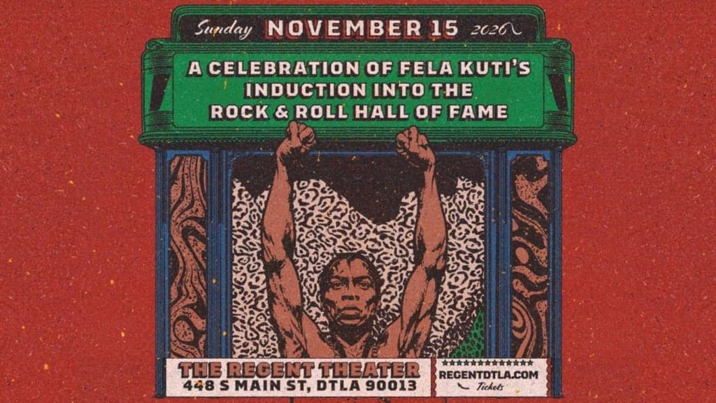 Promotional image for A Celebration of Fela Kuti Induction to the RnR Hall of Fame (18+)