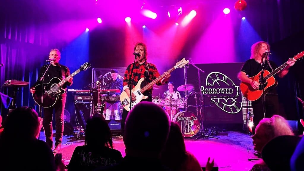 Promotional image for Borrowed Time - Styx Tribute