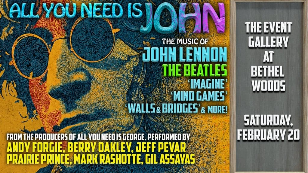 Promotional image for All You Need is John: Celebration of Music & Legacy of John Lennon