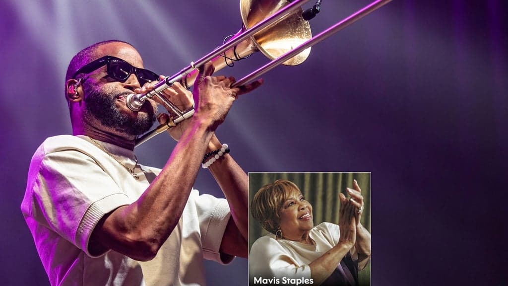 Promotional image for Trombone Shorty & Orleans Avenue with Mavis Staples