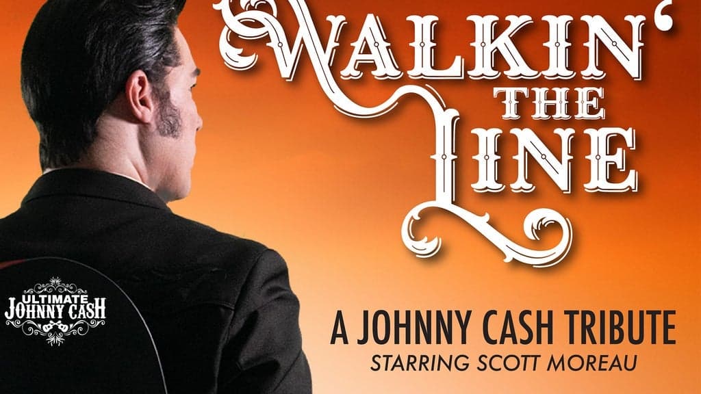 Promotional image for Ultimate Johnny Cash-Walkin' the Line
