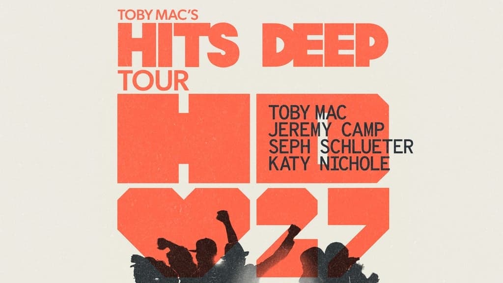 Promotional image for TOBYMAC with Jeremy Camp, Seph Schlueter, Katy Nichole: Hits Deep Tour