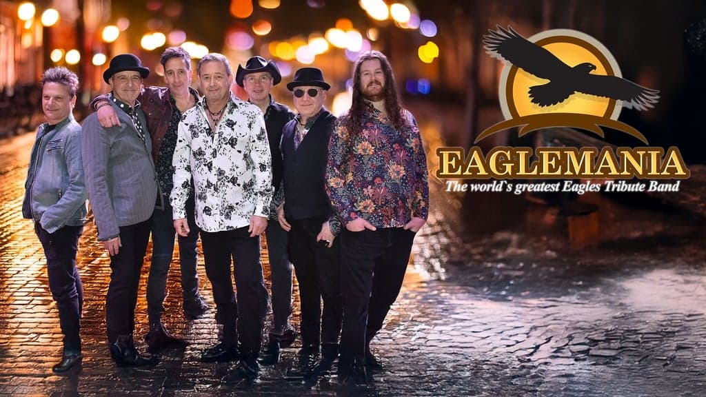 Promotional image for EagleMania - The Worlds Greatest Eagles Tribute Band