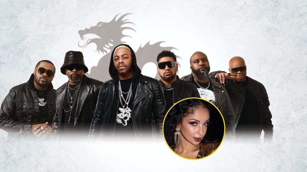 Promotional image for Dru Hill & Mya