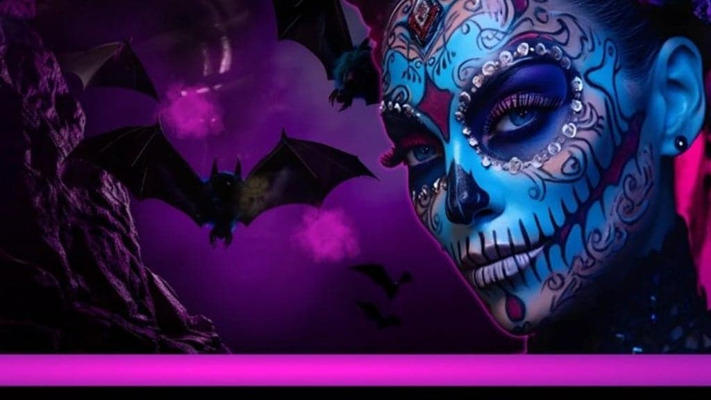 Promotional image for Latin Night CoMo Presents Dia De Los Muertos Halloween