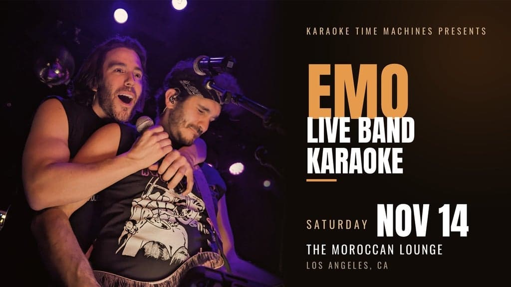Promotional image for Karaoke Time Machines Presents: Emo Karaoke