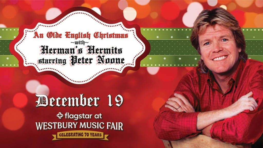Promotional image for An Olde English Christmas With Herman's Hermits Starring Peter Noone