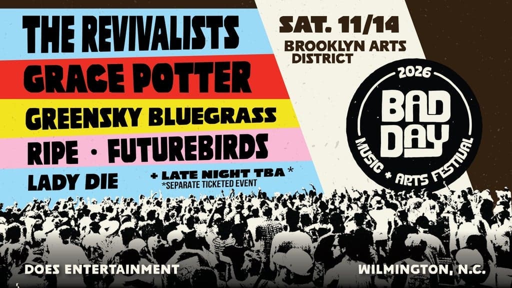 Promotional image for BAD Day Music and Arts Festival 2026