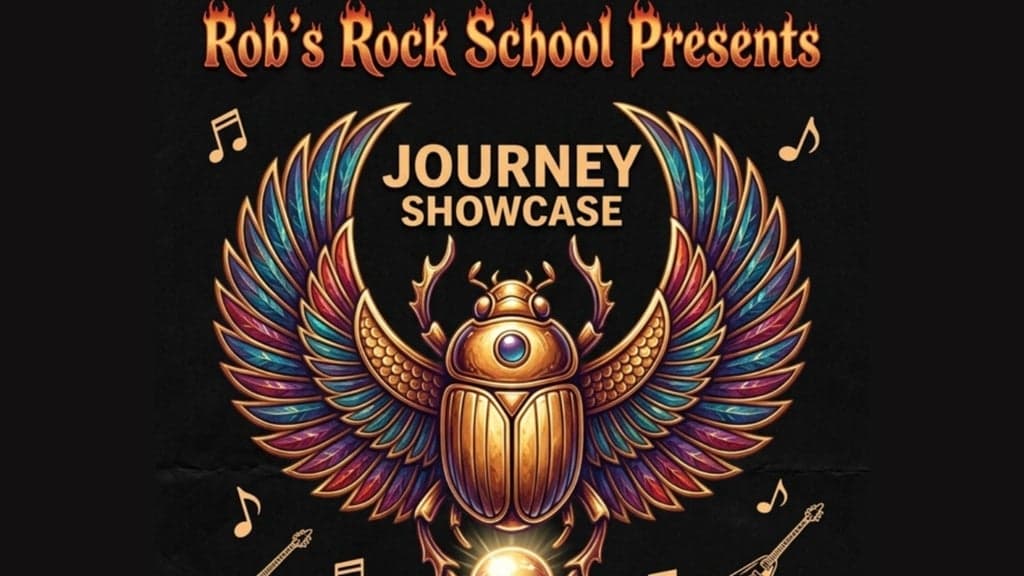 Promotional image for Rob's Rock School Presents: Journey Showcase