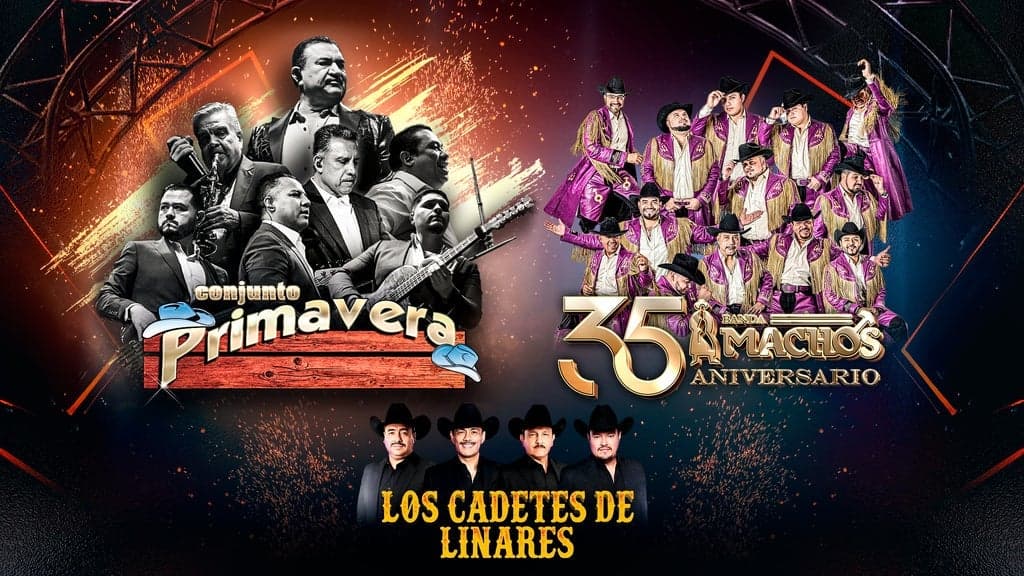 Promotional image for Conjunto Primavera & Banda Machos en Concierto