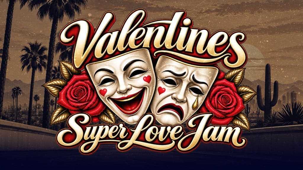 Promotional image for Valentines Super Love Jam