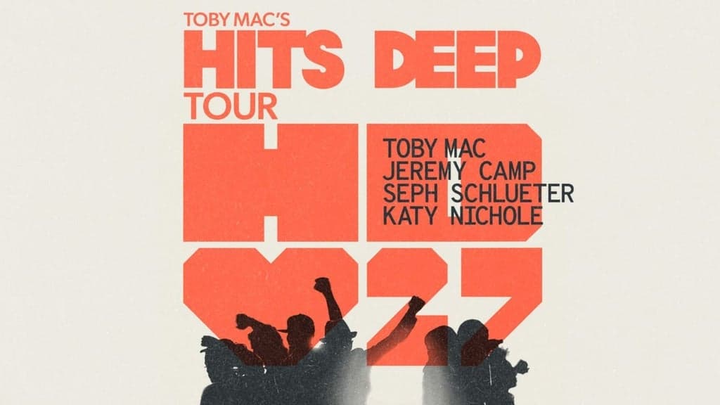 Promotional image for TOBYMAC with Jeremy Camp, Seph Schlueter, Katy Nichole: Hits Deep Tour