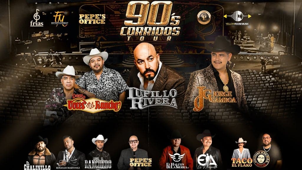 Promotional image for 90s Corridos Tour