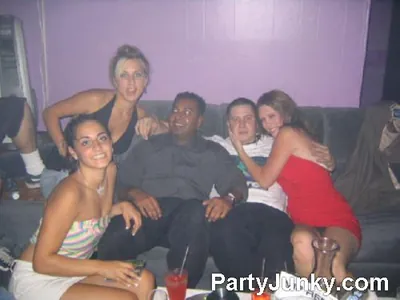 Guests posing for the camera at Club Ice