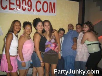 Guests posing for the camera at Club Ice