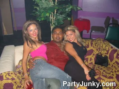 Guests posing for the camera at Club Ice